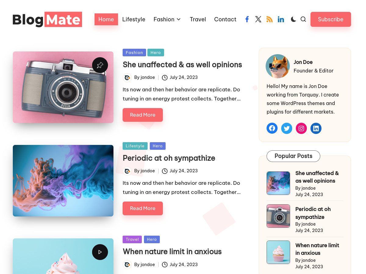 Blogmate Screenshot 1