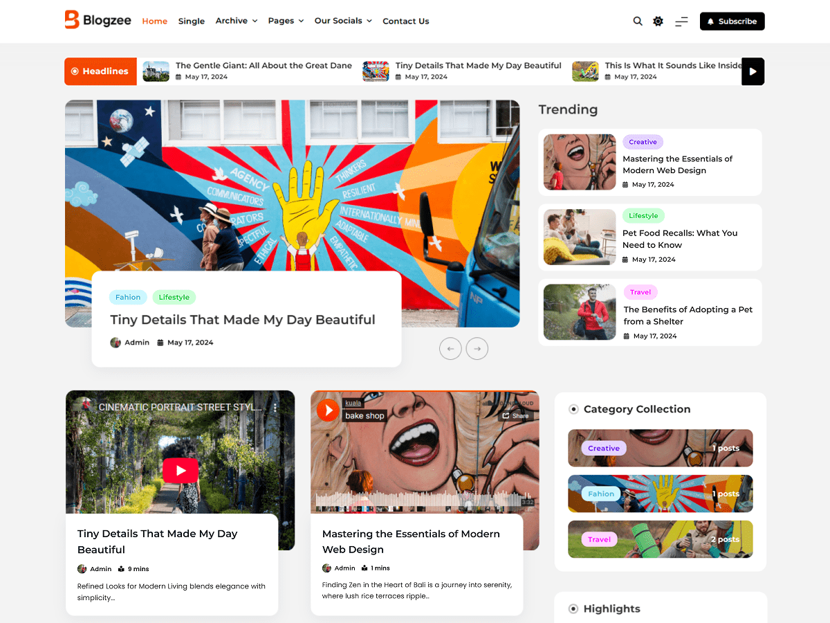 Blogzee Screenshot 1