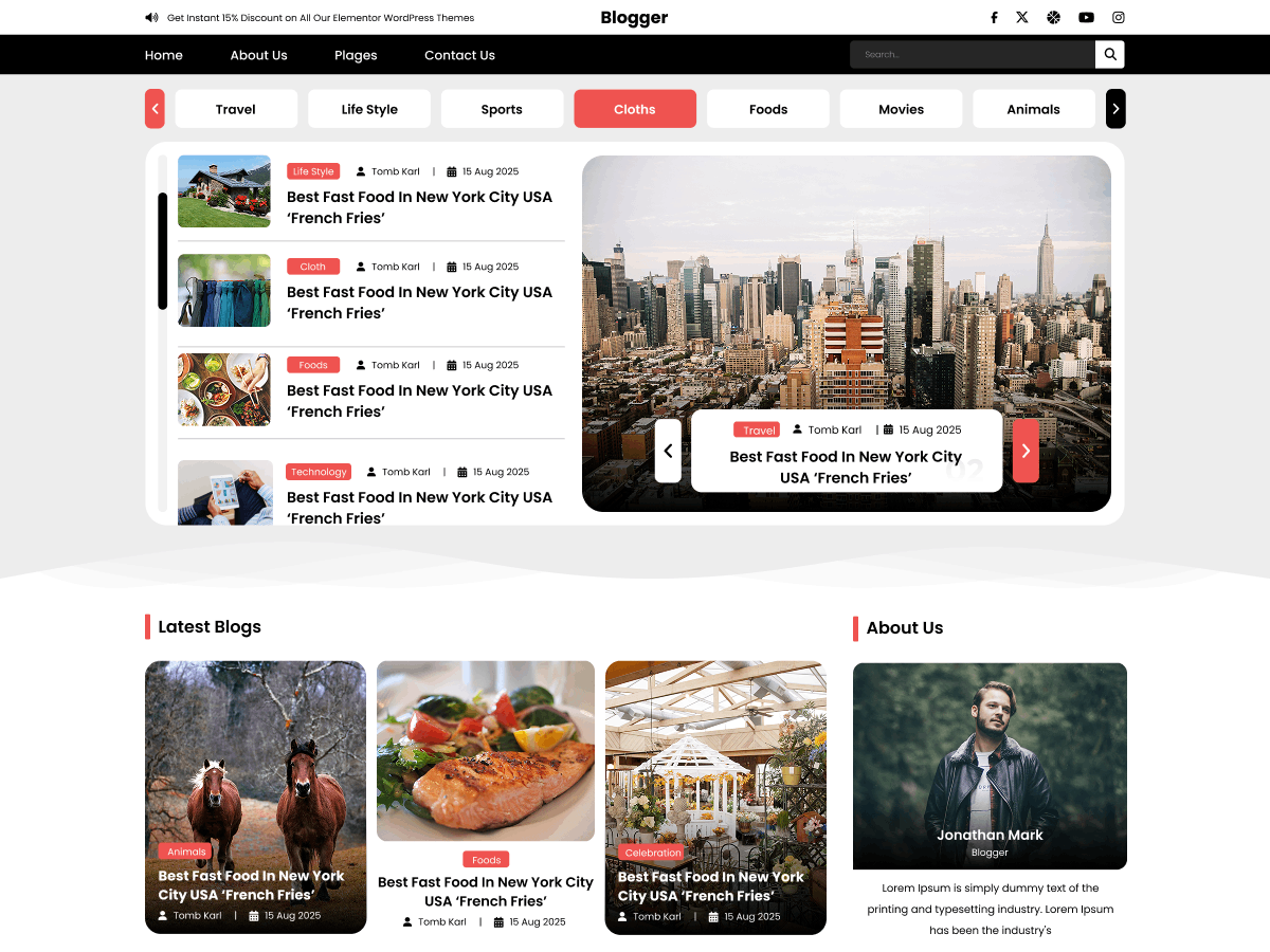 Flex Blogging Screenshot 1