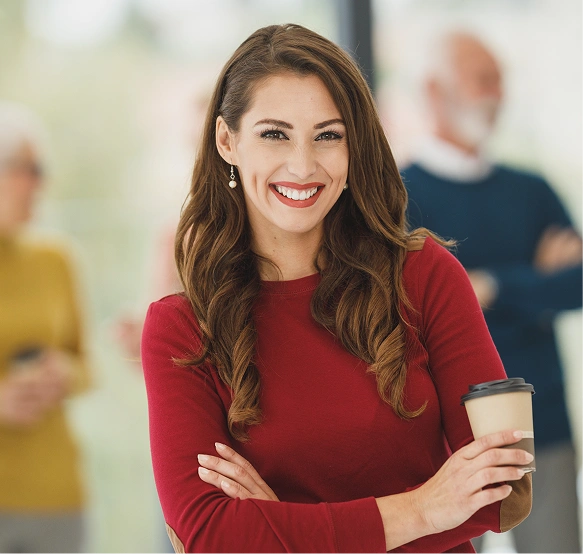 Therapist in conversation with a client